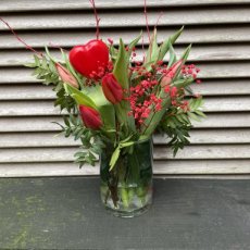 Liefdes tulpenvaasje