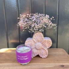 Bloemvaasje met liefste mama kaarsje