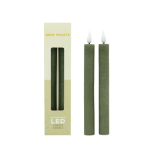 Oplaadbare ledkaars groen 2 stuks